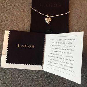 NEW  Silver Lagos Heart of Philadelphia Necklace